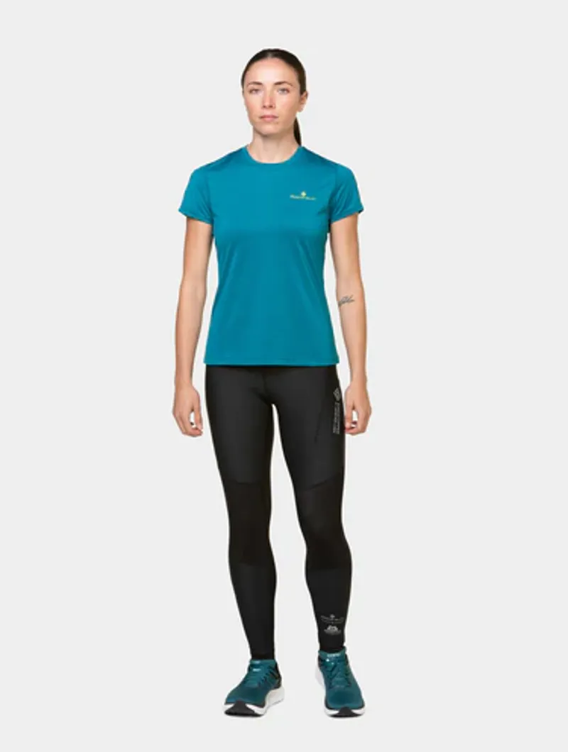 Ronhill Tech Gore-Tex Windstopper Women's Running Tights in All Black-13