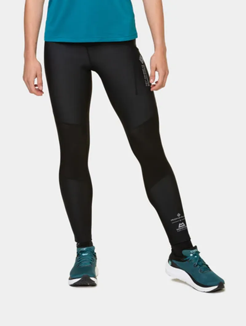 Ronhill Tech Gore-Tex Windstopper Women's Running Tights in All Black-2
