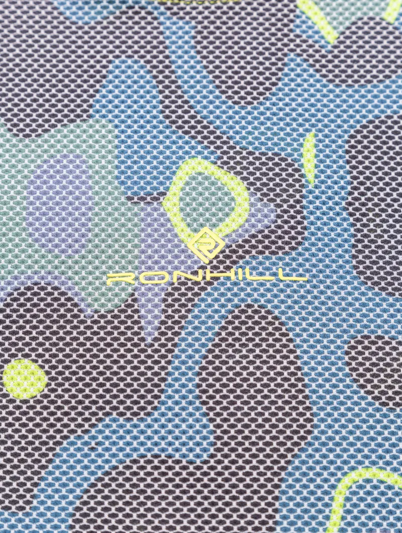 Ronhill Tech Golden Hour Men's Long Sleeve T-Shirt in Deep Teal Heat Map-5