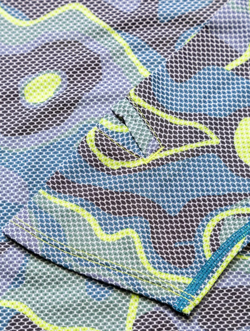 Ronhill Tech Golden Hour Men's Long Sleeve T-Shirt in Deep Teal Heat Map-3