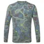Ronhill Tech Golden Hour Men's Long Sleeve T-Shirt in Deep Teal Heat Map