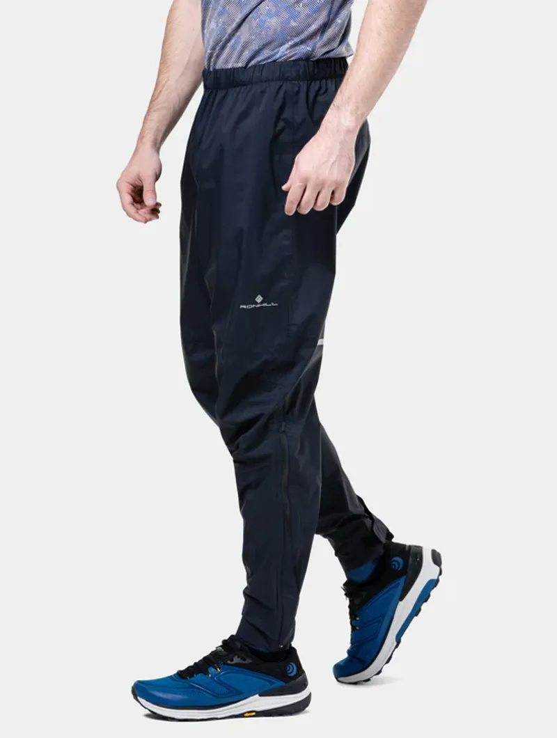 Ronhill Unisex Tech Storm Pant in All Black-3