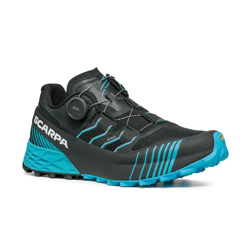 Scarpa Ribelle Run Kalibra ST Men's Trail/Fell Running Shoe in Black/Azure-5