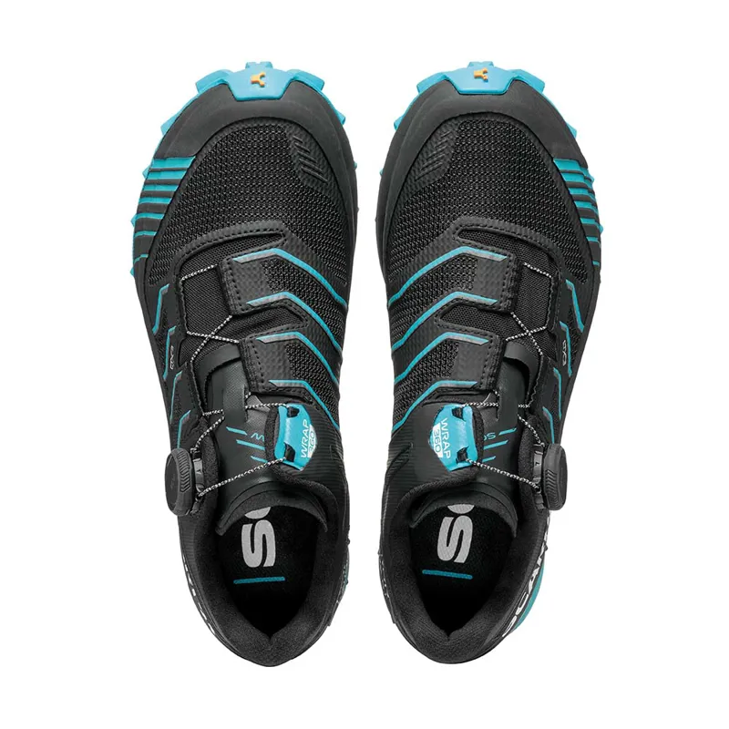 Scarpa Ribelle Run Kalibra ST Women's Trail Running Shoe in Black/Azure-2