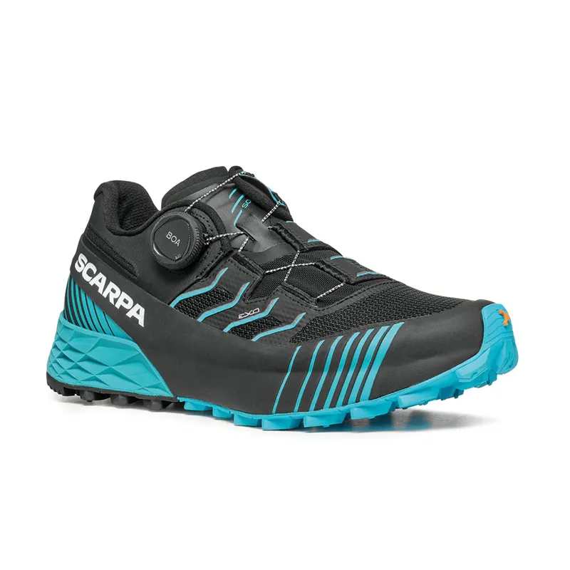 Scarpa Ribelle Run Kalibra ST Women's Trail Running Shoe in Black/Azure-5