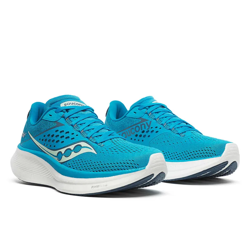 Saucony Ride 17 Women's Road Running Shoe in Viziblue/Mirage-5