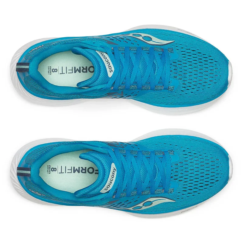 Saucony Ride 17 Women's Road Running Shoe in Viziblue/Mirage-2
