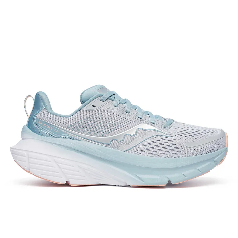 Saucony Guide 17 Women's Road Running Shoe in Cloud/Topaz
