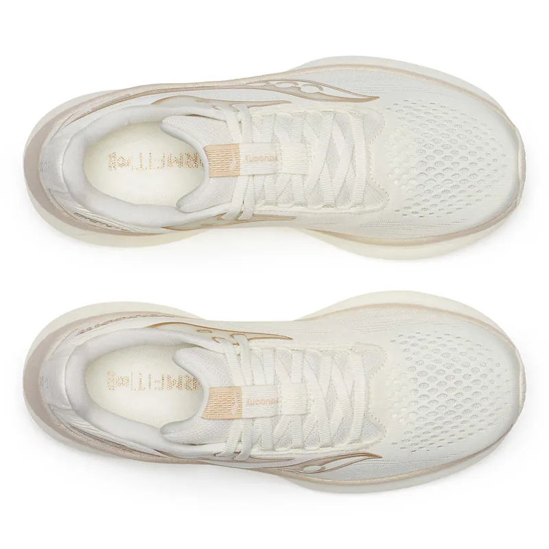 Saucony Ride 18 Women's Road Running Shoe in Vanilla -1