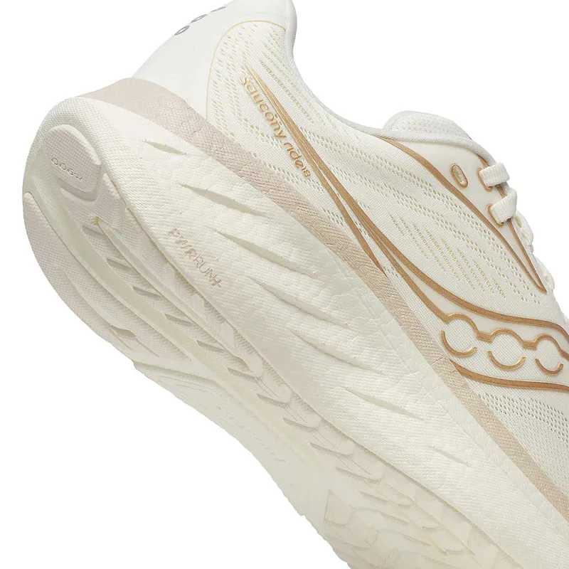 Saucony Ride 18 Women's Road Running Shoe in Vanilla -7