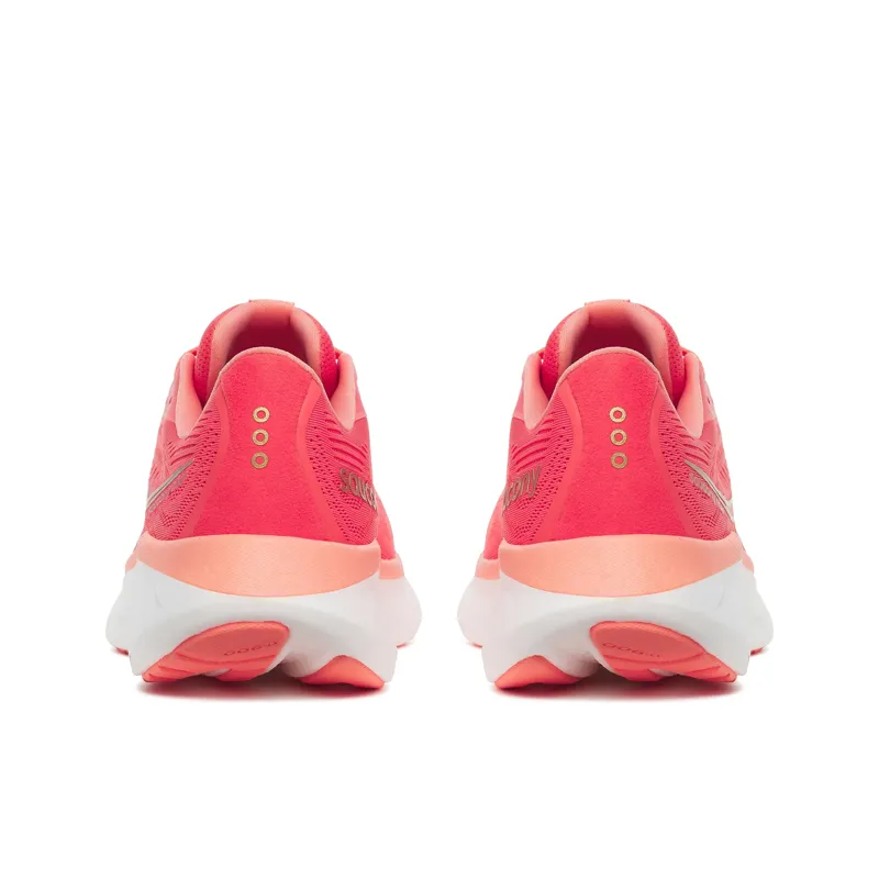 Saucony Ride 18 Women's Road Running Shoe in Coral/Salmon-4
