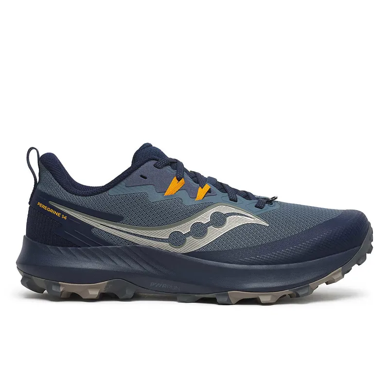 Saucony Peregrine 14 Men's Trail Running Shoes in Dusk/Navy