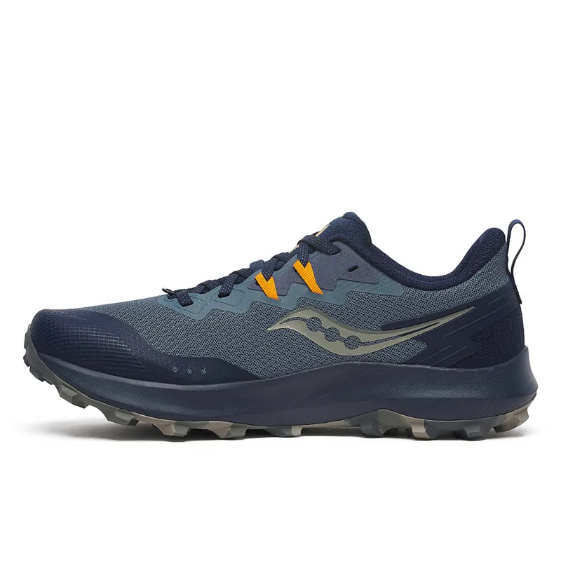 Saucony Peregrine 14 Men's Trail Running Shoes in Dusk/Navy-3