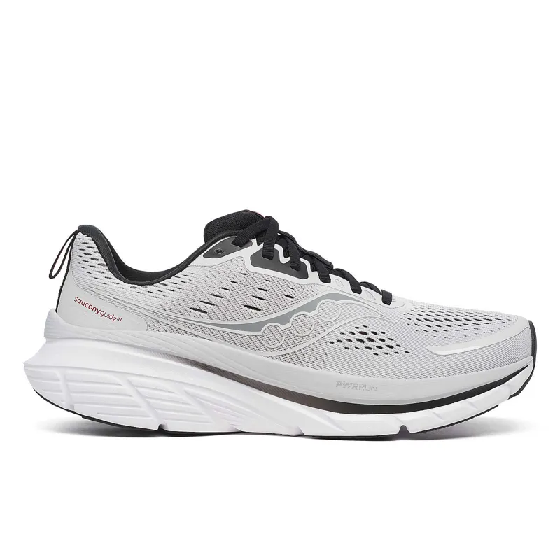 Saucony Guide 18 Men's Road Running Shoe in Cloud/Black