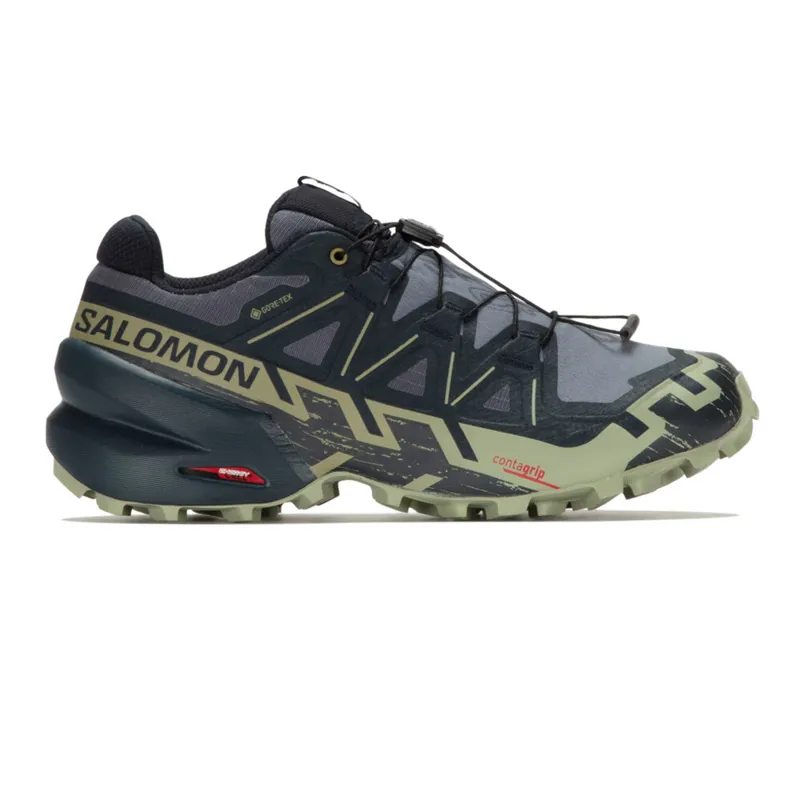 Salomon Speedcross 6 GTX Men's Trail Running Shoe in Grisaille/Carbon/Tea