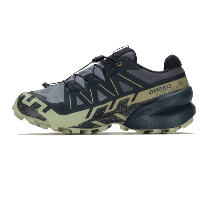 Salomon Speedcross 6 GTX Men's Trail Running Shoe in Grisaille/Carbon/Tea-2