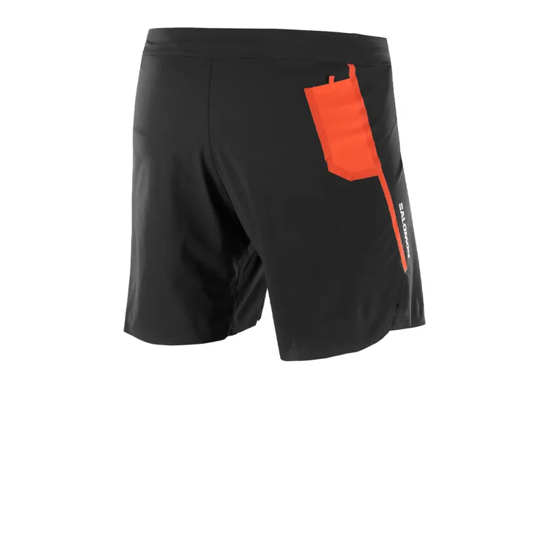 Salomon S/LAB Speed Split 7 Inch Shorts in Deep Black -1