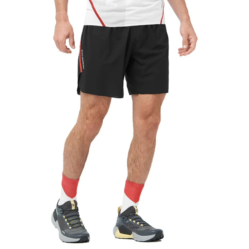 Salomon S/LAB Speed Split 7 Inch Shorts in Deep Black -2
