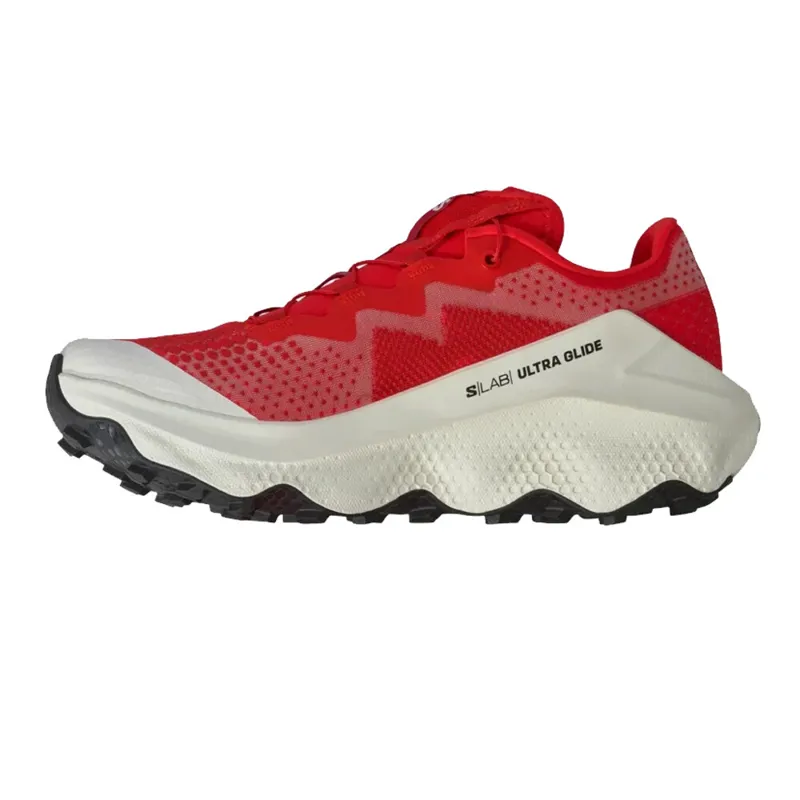 Salomon S/LAB Ultra Glide Unisex Trail Running Shoe in Fiery Red/Pompeian Red/Vanilla Ice-2