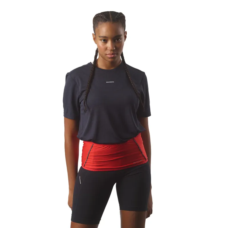 Salomon High Pulse Unisex Waist Belt in High Risk Red/Black -2
