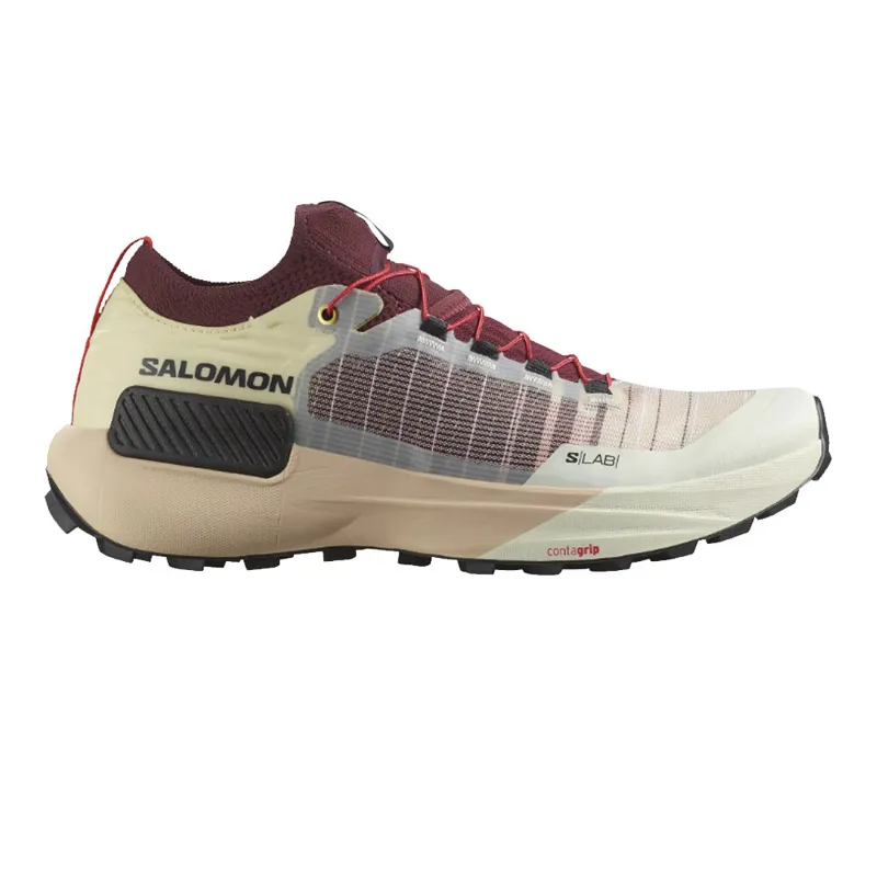 Salomon S/LAB Genesis Unisex Trail Running Shoe in Vanilla Ice/Decadent Chocolate/Black