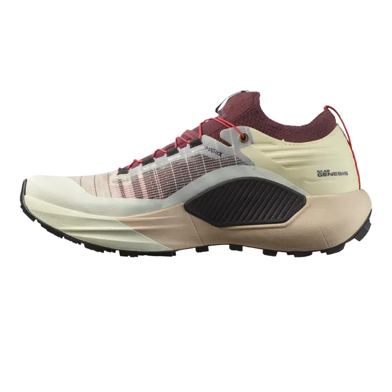 Salomon S/LAB Genesis Unisex Trail Running Shoe in Vanilla Ice/Decadent Chocolate/Black-2