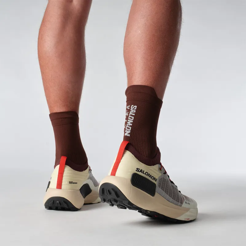 Salomon S/LAB Genesis Unisex Trail Running Shoe in Vanilla Ice/Decadent Chocolate/Black-7