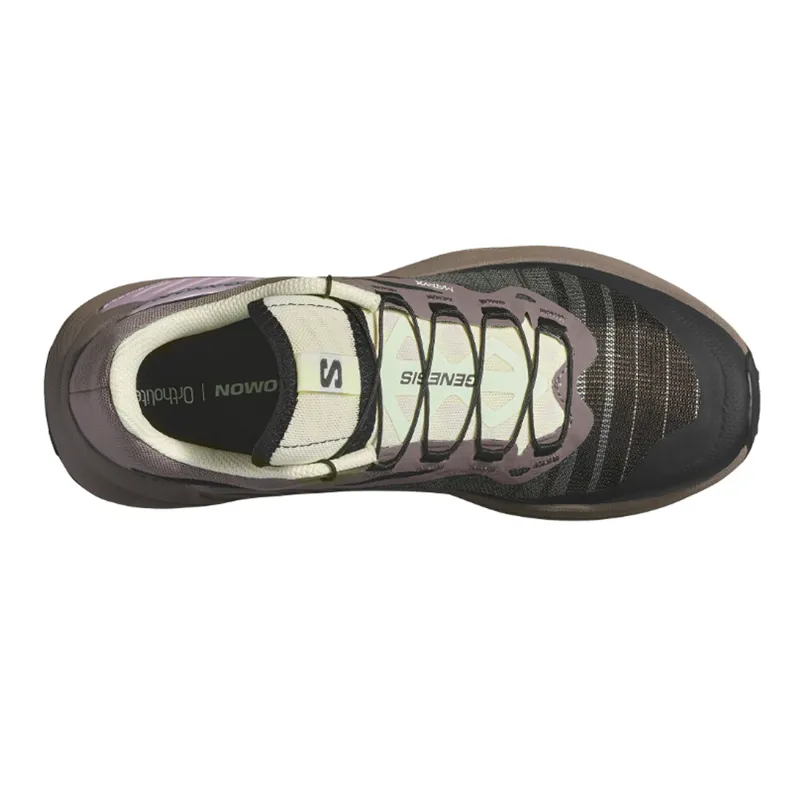 Salomon Genesis Women's Trail Running Shoe in Iron/Vanilla Ice/Cyclamen-3