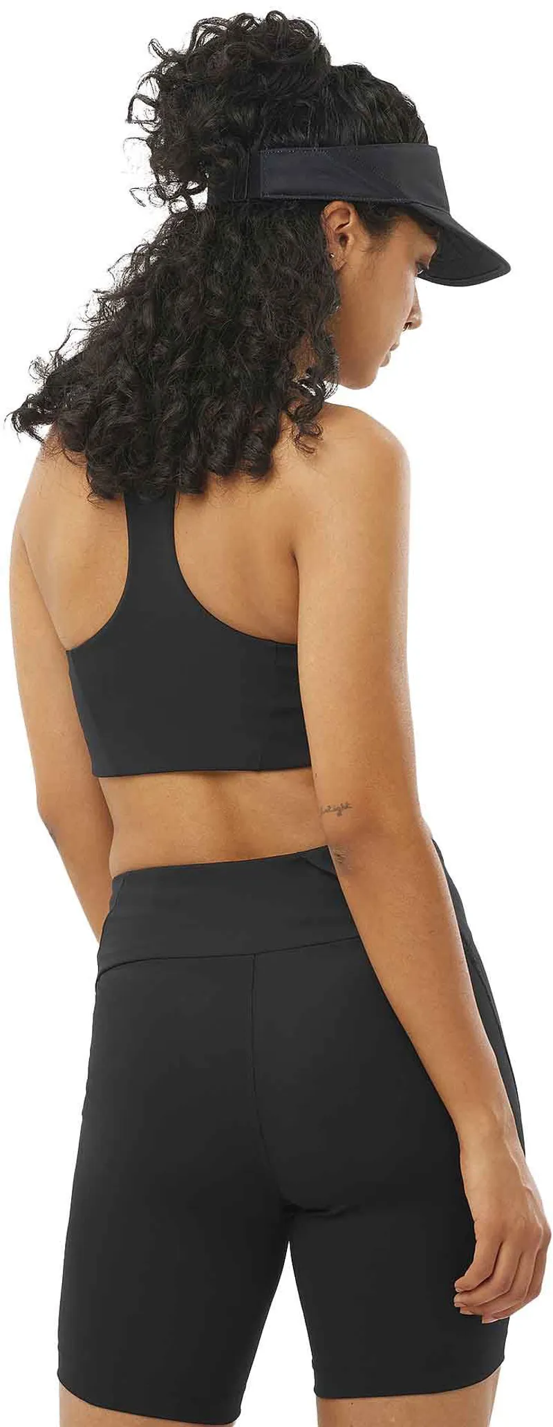 Salomon SHAKEout Core Women's Sports Bra in Deep Black-2