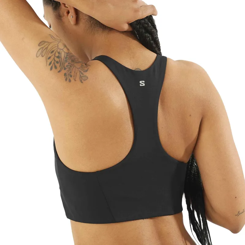 Salomon SHAKEout Core Women's Sports Bra in Deep Black-3