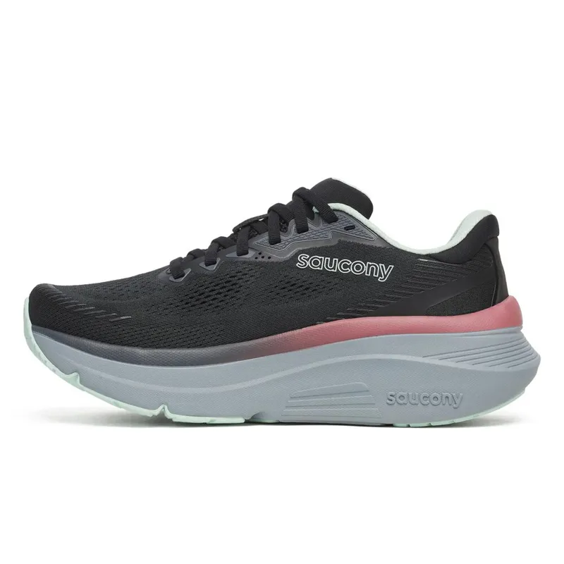 Saucony Guide 19 Women's Road Running Shoe in Black/Calm-3