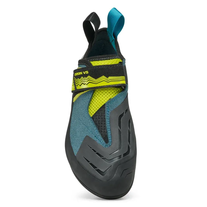 Scarpa Origin VS Climbing Shoe in Petrol/Lime-1