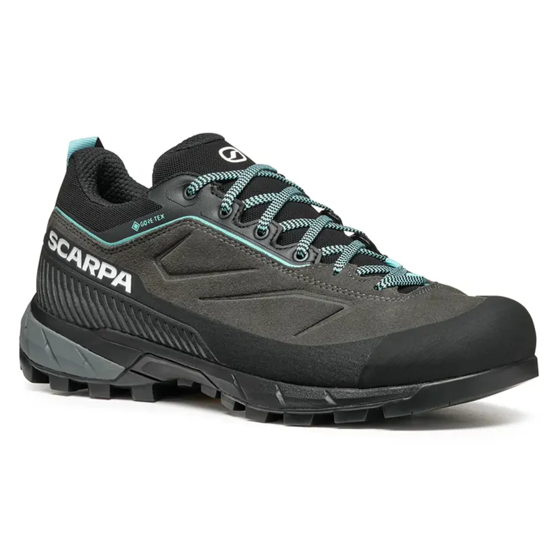 Scarpa Rapid XT GTX Women's Approach Shoe in Shark/Aqua-6
