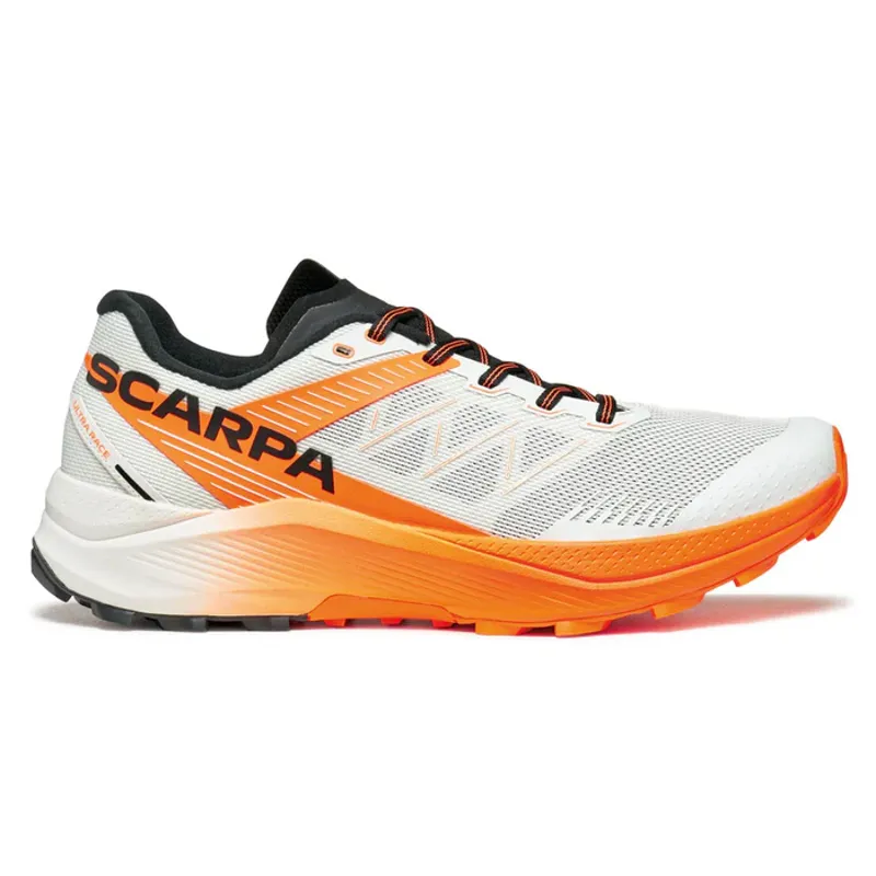 Scarpa Spin Ultra 2 Women's Trail Running Shoes in Ice / Orange Fluo