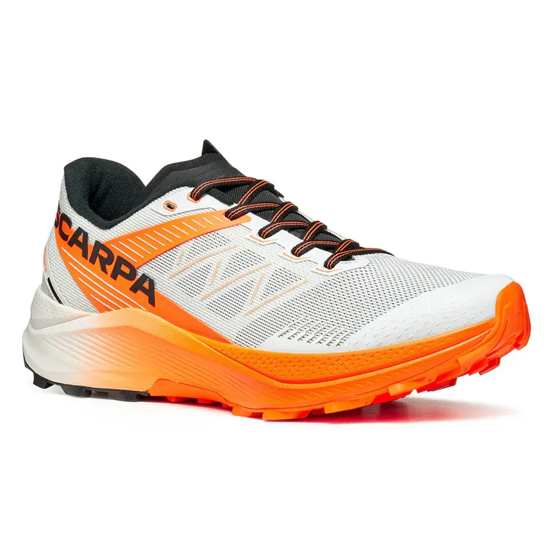 Scarpa Spin Ultra 2 Men's Trail Running Shoes in Ice / Orange Fluo-5