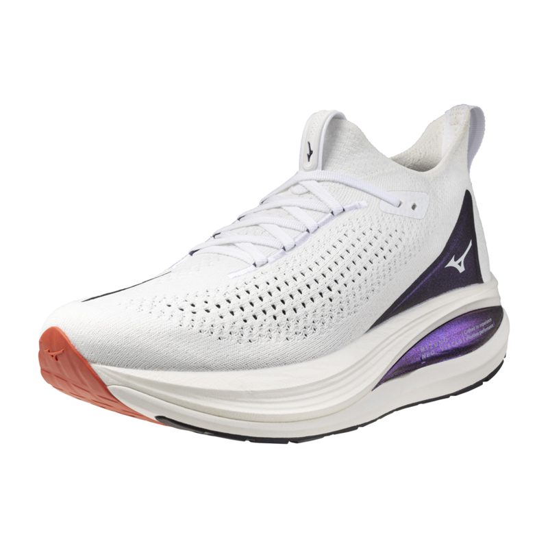 Mizuna Neo Vista 2 Men's Road Running Shoe in White/White/Iris Bloom-2