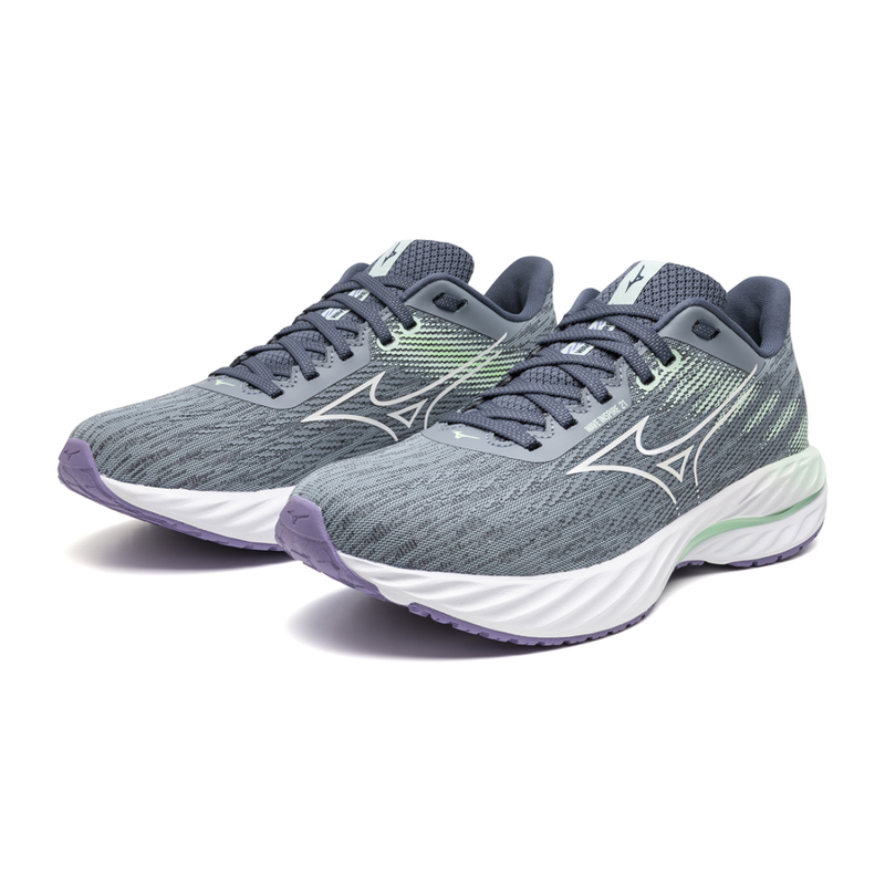 Mizuno Wave Inspire 21 Women's Road Running Shoe in  Tradewinds/White/Neo Mint-5