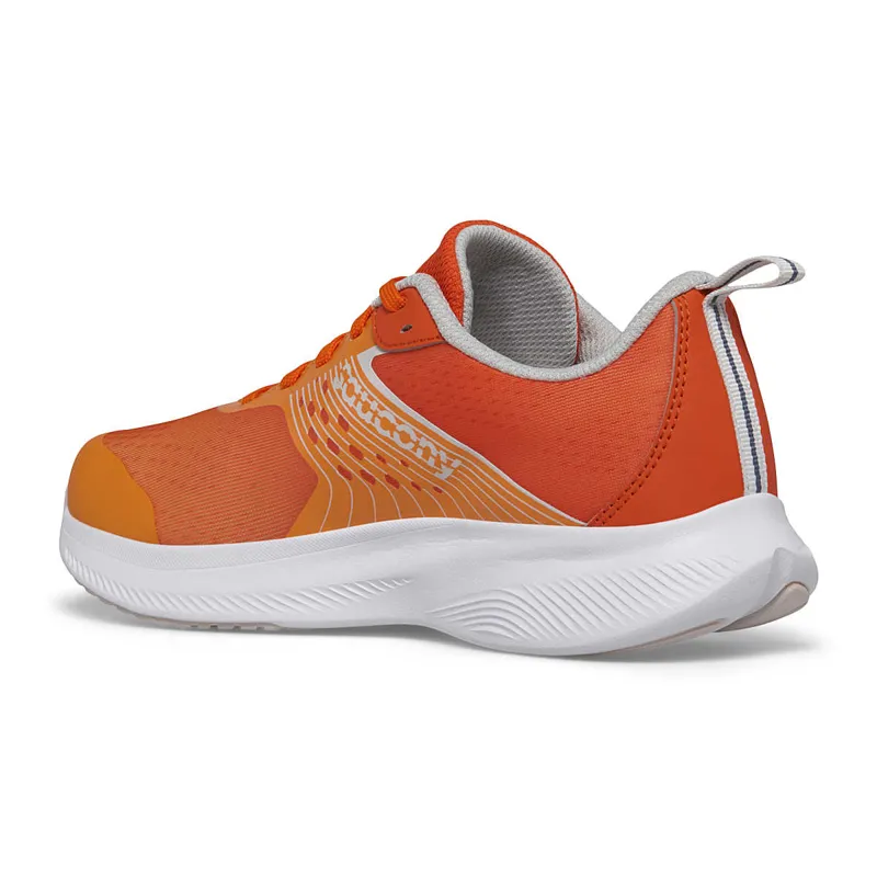 Saucony Ride Kid's Road Running Shoe in Orange/Sunset -3