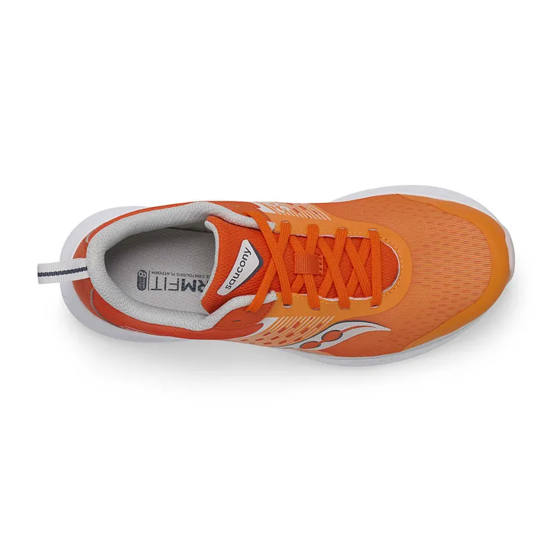 Saucony Ride Kid's Road Running Shoe in Orange/Sunset -1