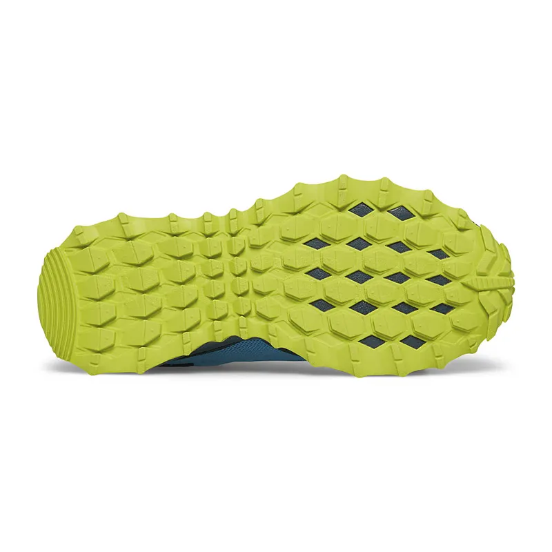 Saucony Peregrine KDZ Kid's Trail Shoe in Blue/Citron-1