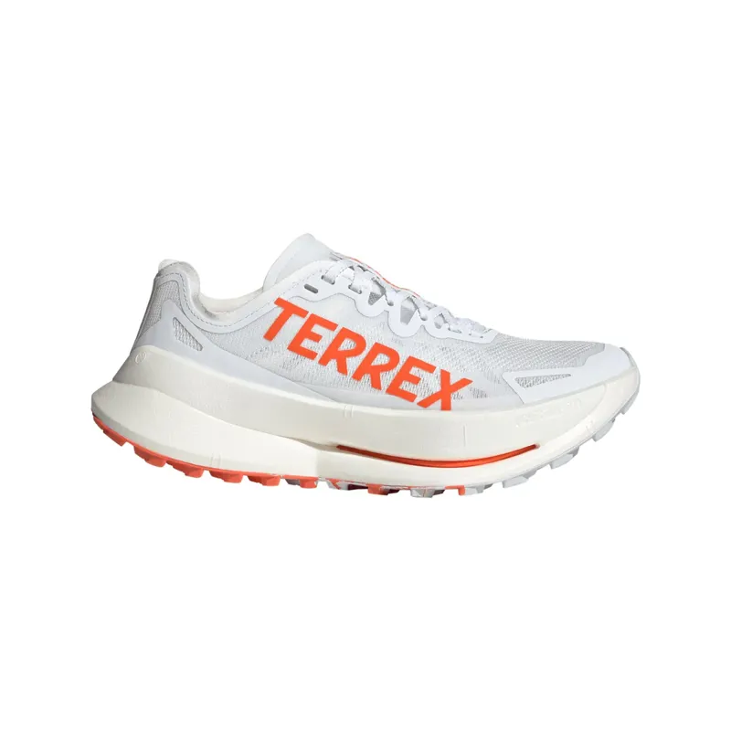 adidas Terrex Agravic Speed Ultra Women's Trail Running Shoe in Cloud White/Impact Orange/Dash Grey