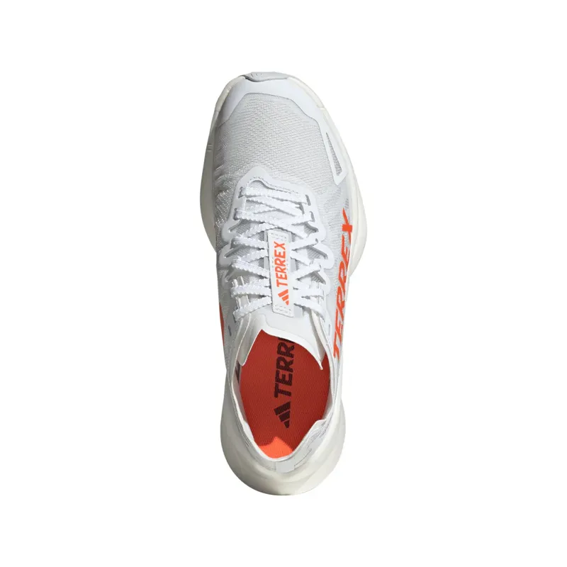 adidas Terrex Agravic Speed Ultra Women's Trail Running Shoe in Cloud White/Impact Orange/Dash Grey-1