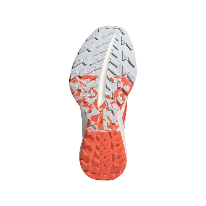 adidas Terrex Agravic Speed Ultra Women's Trail Running Shoe in Cloud White/Impact Orange/Dash Grey-2