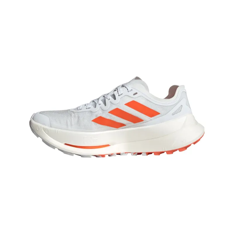 adidas Terrex Agravic Speed Ultra Women's Trail Running Shoe in Cloud White/Impact Orange/Dash Grey-3