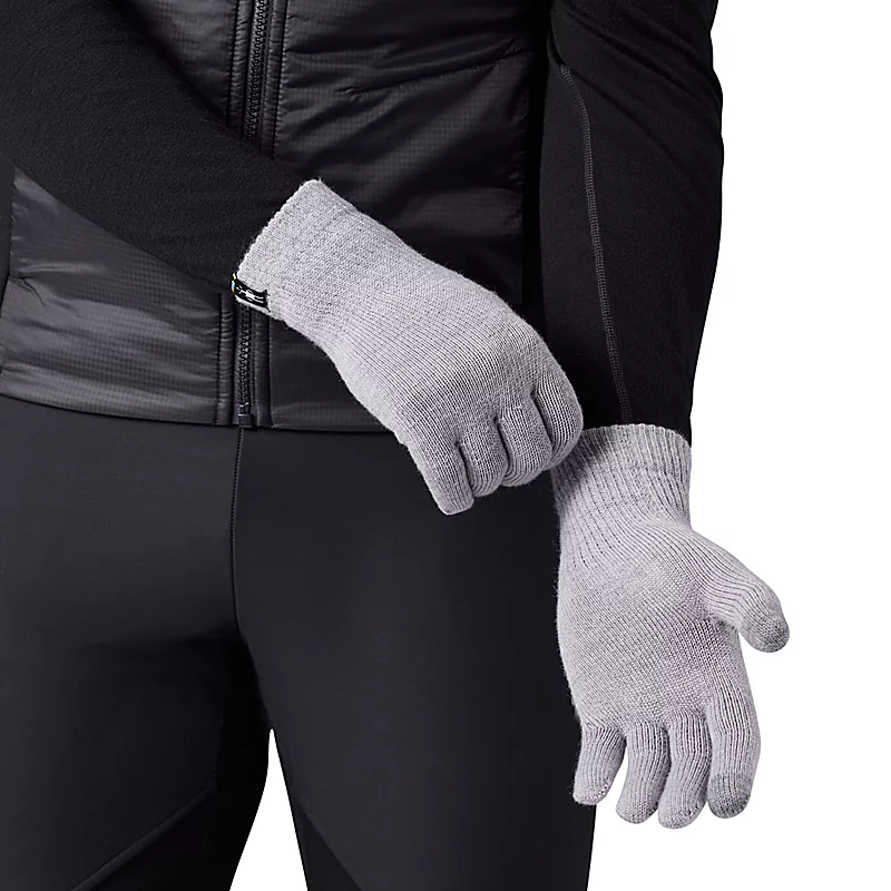Smartwool Liner Glove in Light Grey Heather-2