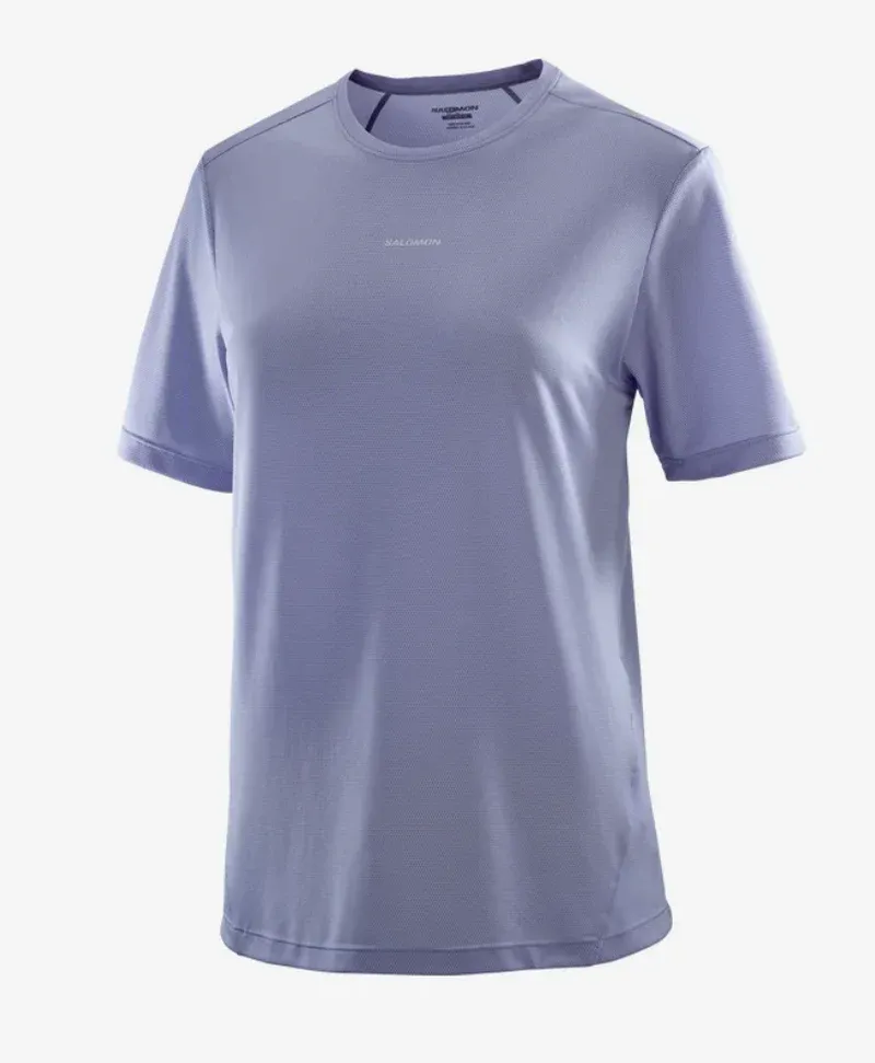 Salomon SHAKEout Core Women's Running T-shirt in Blue Granite