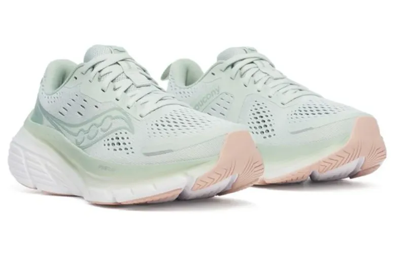 Saucony Guide 18 Women's Road Running Shoe in Mist/Aloe-3