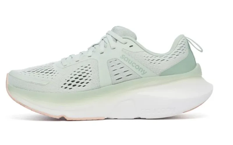 Saucony Guide 18 Women's Road Running Shoe in Mist/Aloe-2