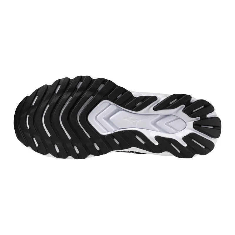 Mizuno Wave Skyrise 6 Men's Road Running Shoe in Black/White/Blue Pace-1