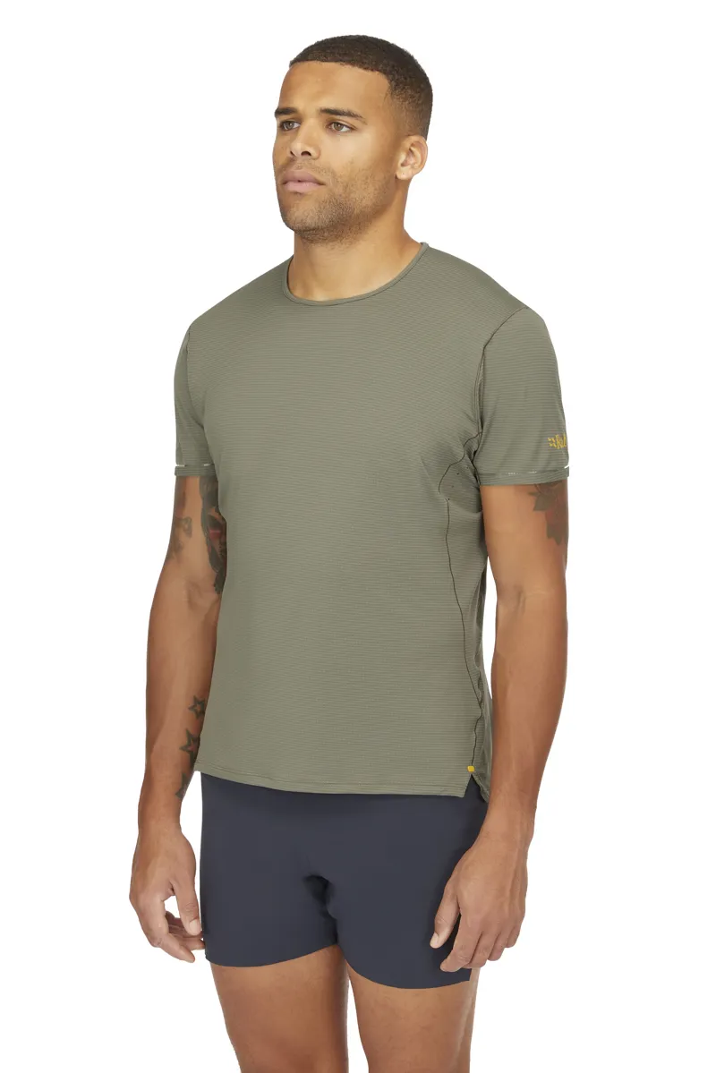 Rab Sonic Ultra Tee Men's Running T-Shirt in Light Khaki-4